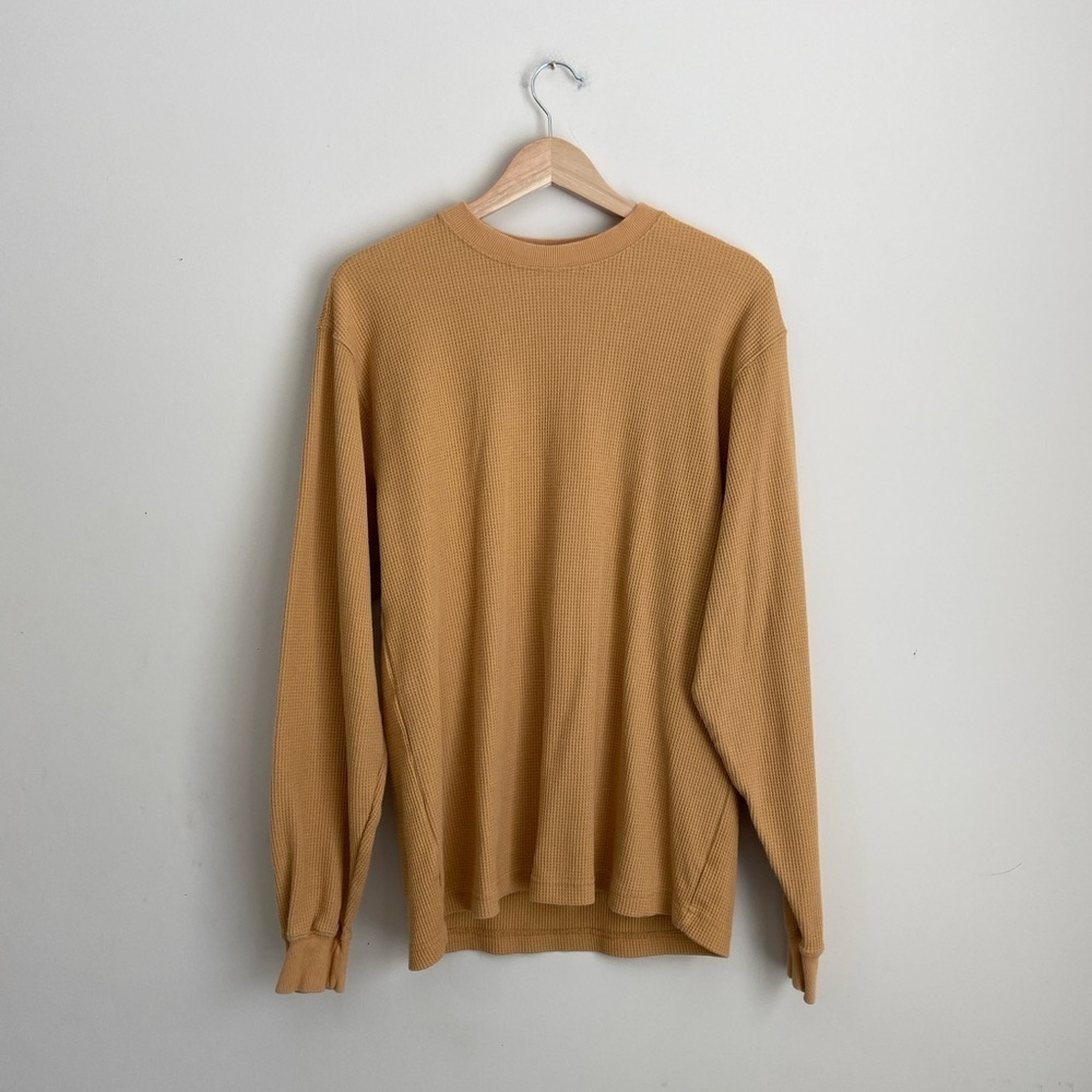 Mustard Yellow Waffle Long Sleeve